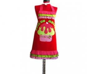 Full apron set Water and Stain Resistant, double - sided apron. chef cap and oven glove. great gift new,