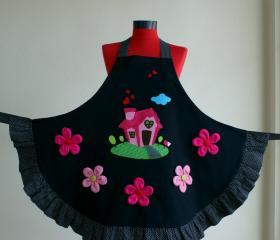 chef cap oven glove and double sided apron great gift new personalized text is written