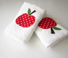 Mothers Days gift 2 pcs Towel . Tea towel . Kitchen towel .